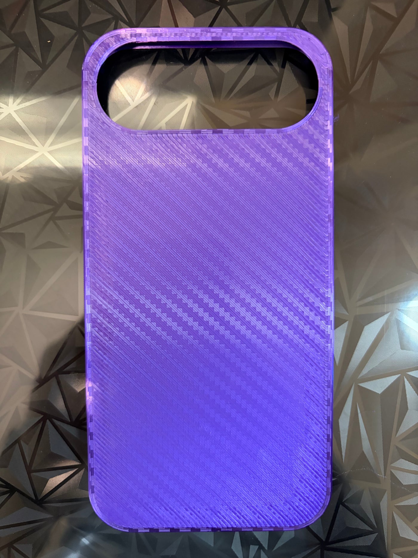 IPHONE - Weave Silk Carbon Fiber Phone Case | Purple